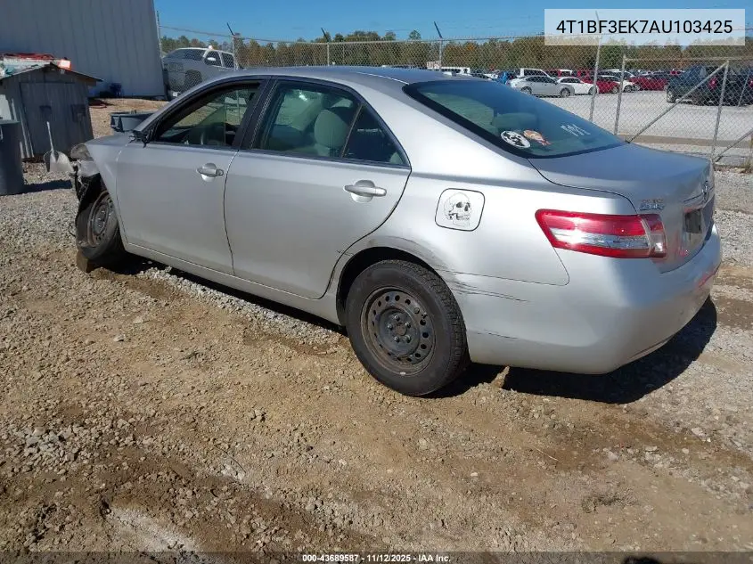 4T1BF3EK7AU103425 2010 Toyota Camry