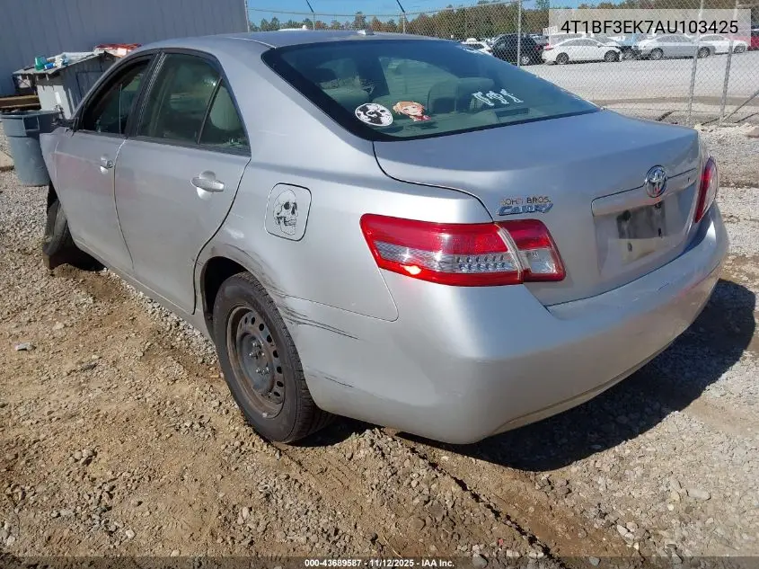 4T1BF3EK7AU103425 2010 Toyota Camry