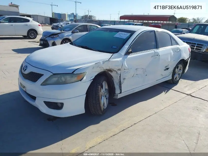 4T1BF3EK6AU519871 2010 Toyota Camry Se