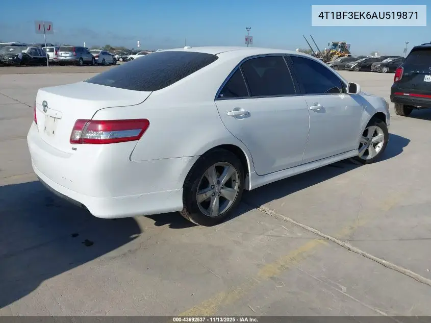 4T1BF3EK6AU519871 2010 Toyota Camry Se