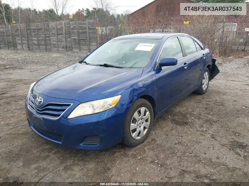 4T4BF3EK3AR037543 2010 Toyota Camry