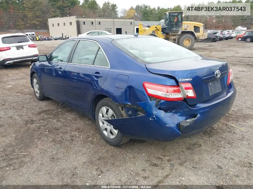 4T4BF3EK3AR037543 2010 Toyota Camry