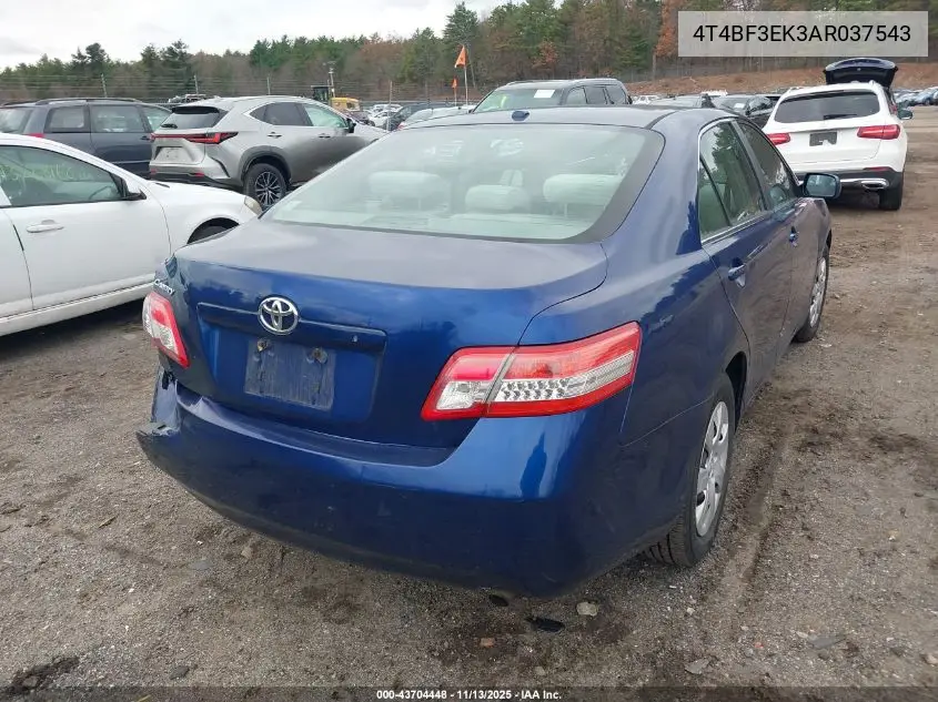 4T4BF3EK3AR037543 2010 Toyota Camry