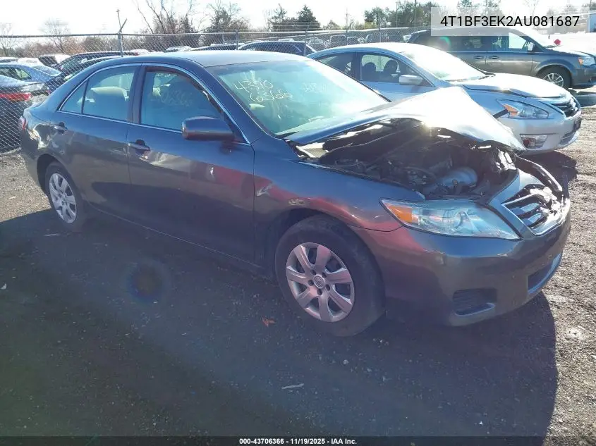 4T1BF3EK2AU081687 2010 Toyota Camry Le