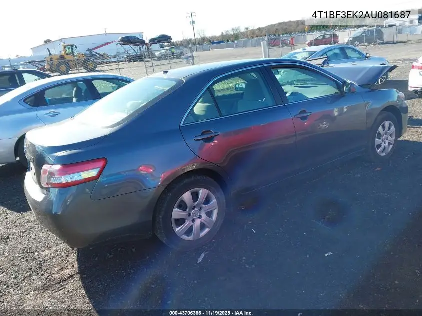 4T1BF3EK2AU081687 2010 Toyota Camry Le