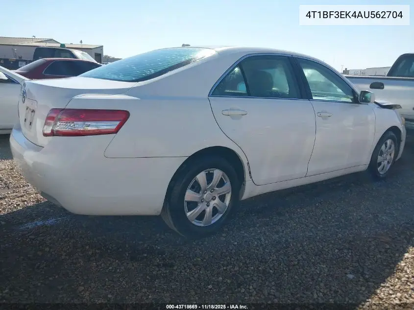 4T1BF3EK4AU562704 2010 Toyota Camry