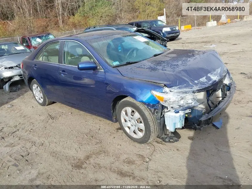 4T4BF3EK4AR068980 2010 Toyota Camry Le