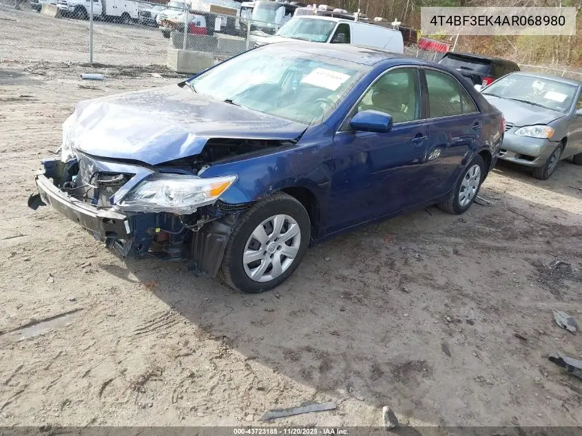 4T4BF3EK4AR068980 2010 Toyota Camry Le