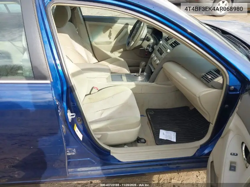 4T4BF3EK4AR068980 2010 Toyota Camry Le
