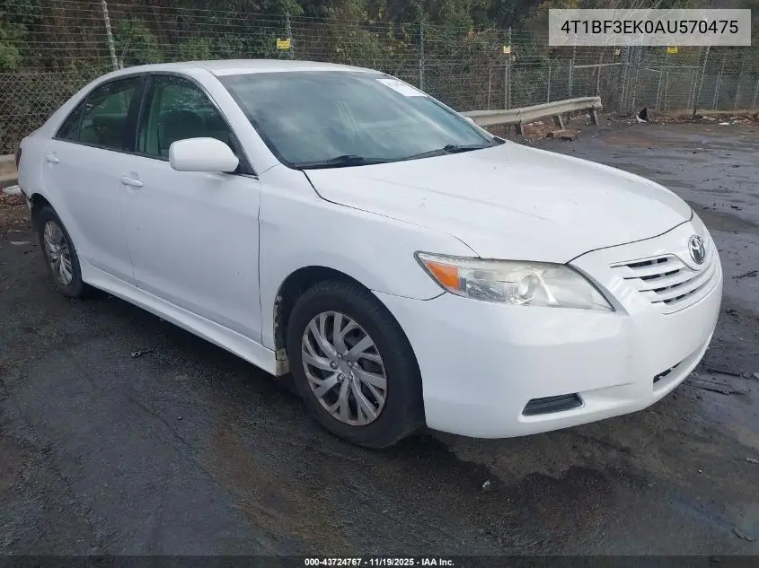 4T1BF3EK0AU570475 2010 Toyota Camry Le