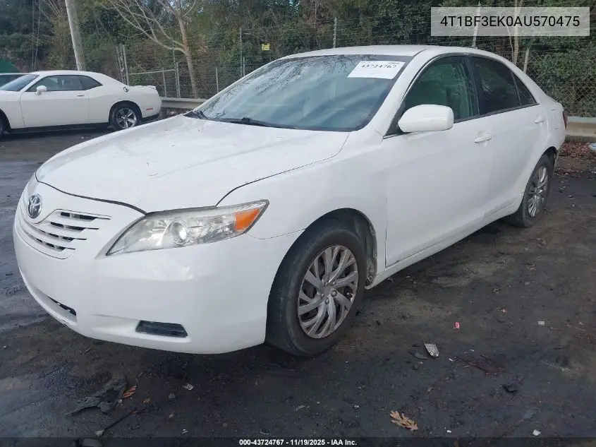 4T1BF3EK0AU570475 2010 Toyota Camry Le