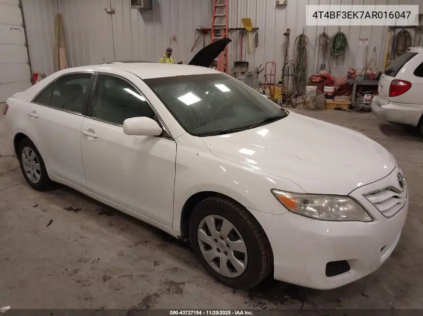 4T4BF3EK7AR016047 2010 Toyota Camry Le