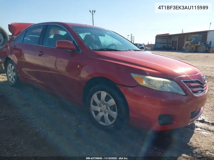 4T1BF3EK3AU115989 2010 Toyota Camry Le