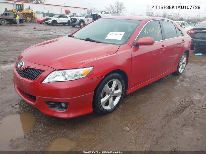 4T1BF3EK1AU107728 2010 Toyota Camry Se