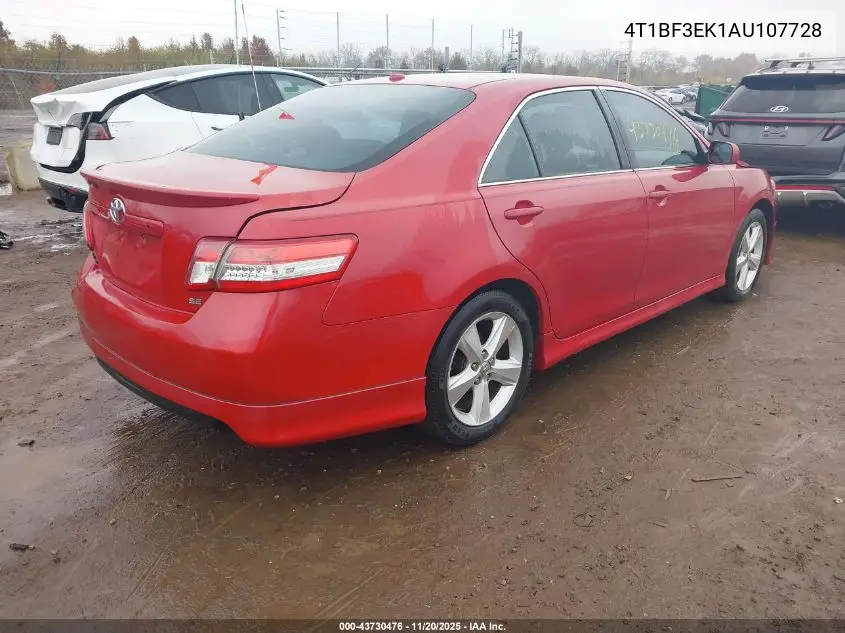 4T1BF3EK1AU107728 2010 Toyota Camry Se