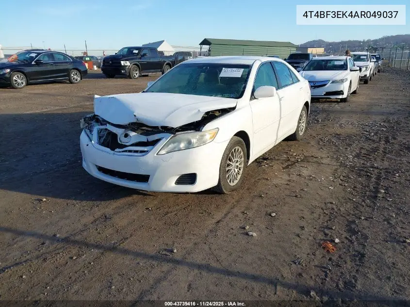 4T4BF3EK4AR049037 2010 Toyota Camry Le