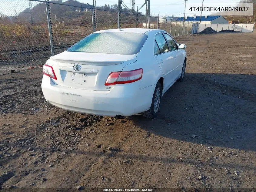 4T4BF3EK4AR049037 2010 Toyota Camry Le