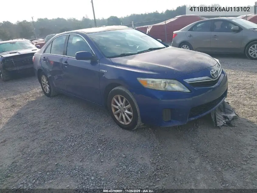 4T1BB3EK6AU113102 2010 Toyota Camry Hybrid