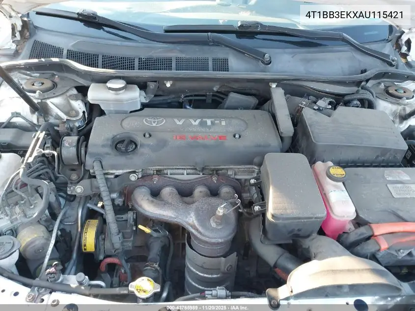 4T1BB3EKXAU115421 2010 Toyota Camry Hybrid