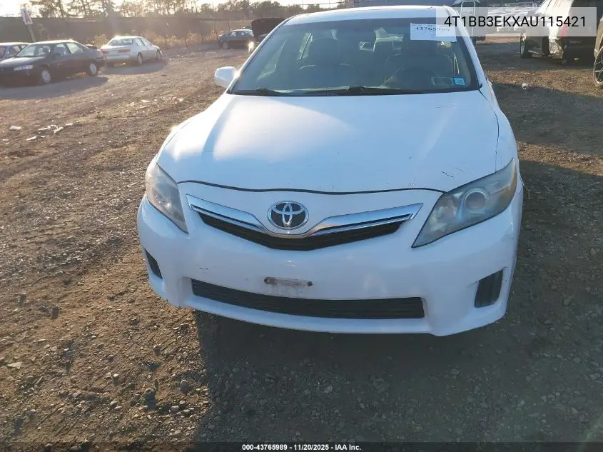 4T1BB3EKXAU115421 2010 Toyota Camry Hybrid