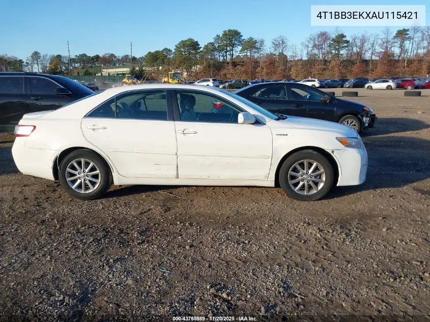 4T1BB3EKXAU115421 2010 Toyota Camry Hybrid