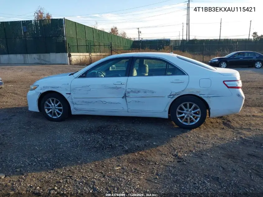 4T1BB3EKXAU115421 2010 Toyota Camry Hybrid