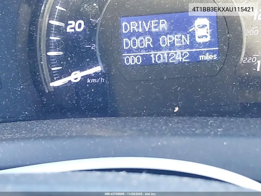 4T1BB3EKXAU115421 2010 Toyota Camry Hybrid