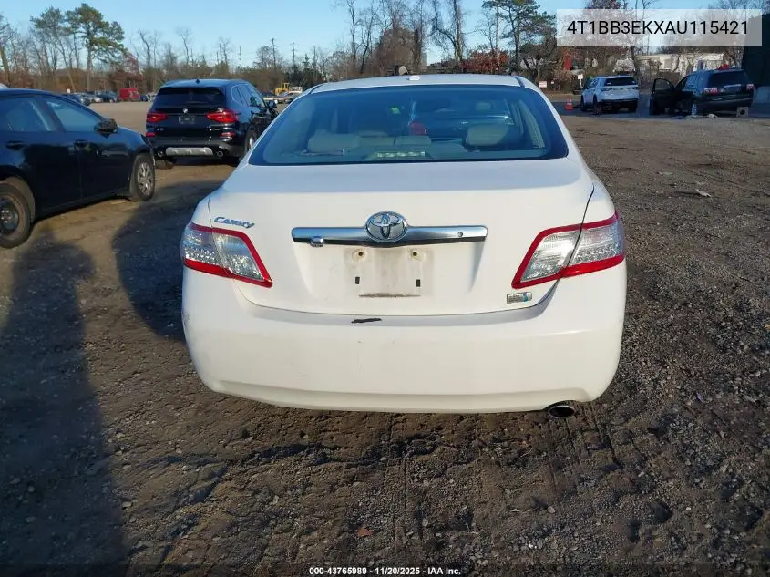 4T1BB3EKXAU115421 2010 Toyota Camry Hybrid