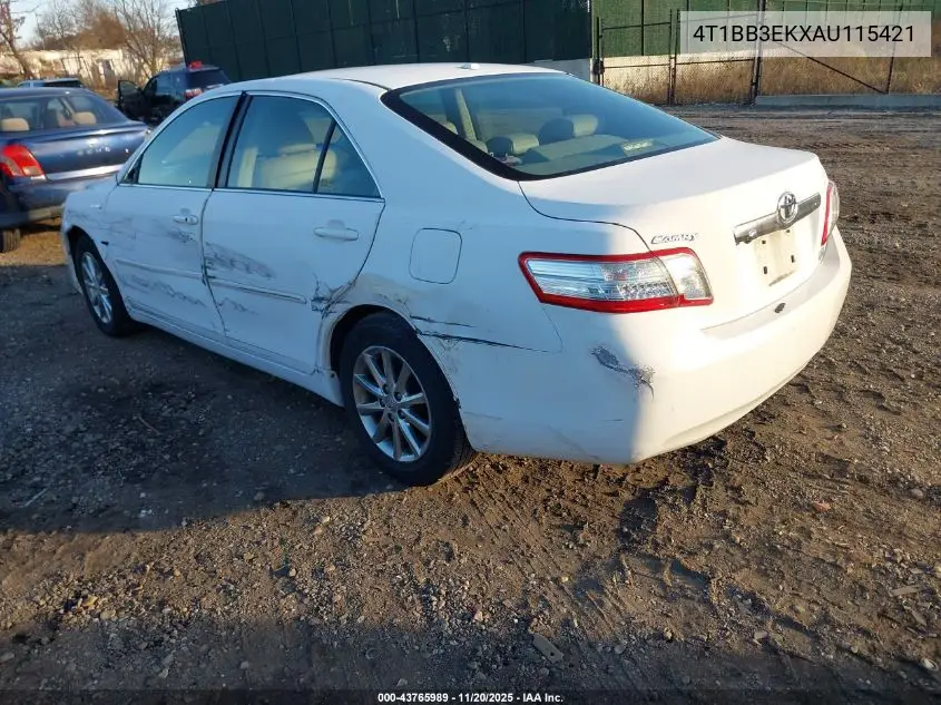 4T1BB3EKXAU115421 2010 Toyota Camry Hybrid