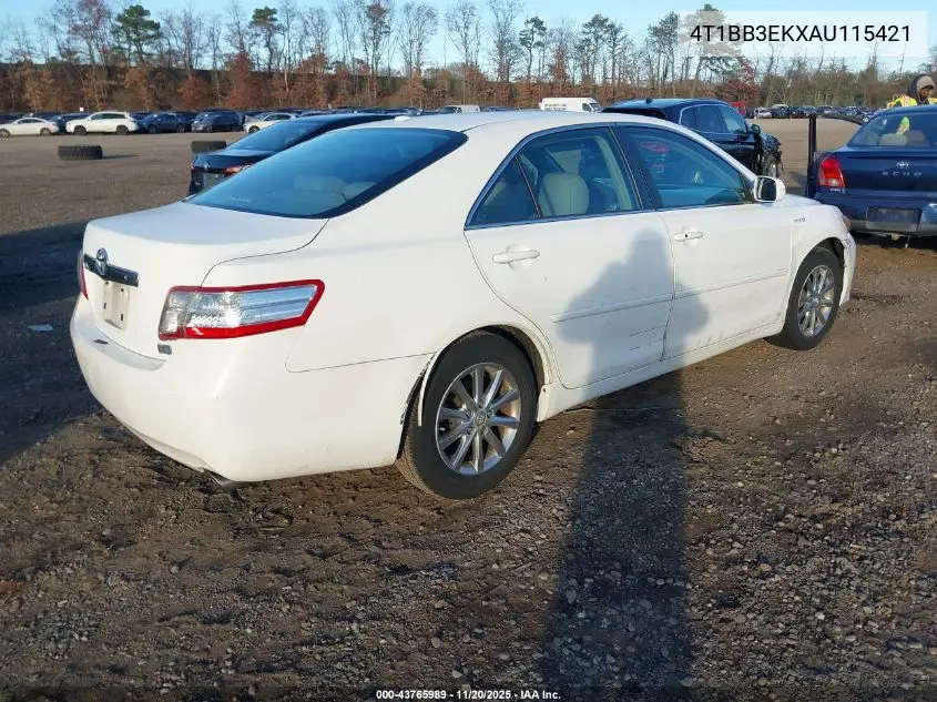 4T1BB3EKXAU115421 2010 Toyota Camry Hybrid