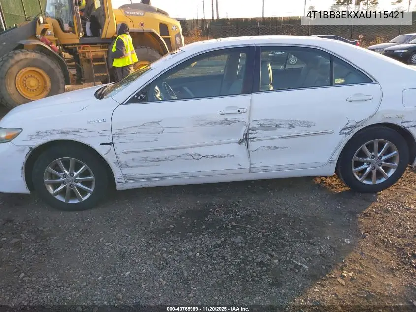 4T1BB3EKXAU115421 2010 Toyota Camry Hybrid