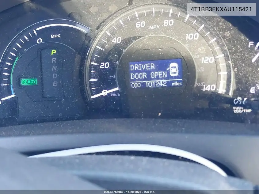 4T1BB3EKXAU115421 2010 Toyota Camry Hybrid
