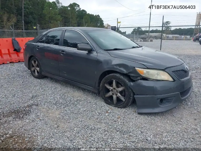 4T1BF3EK7AU506403 2010 Toyota Camry Se