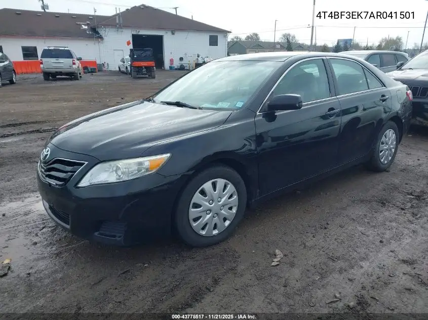 4T4BF3EK7AR041501 2010 Toyota Camry Le