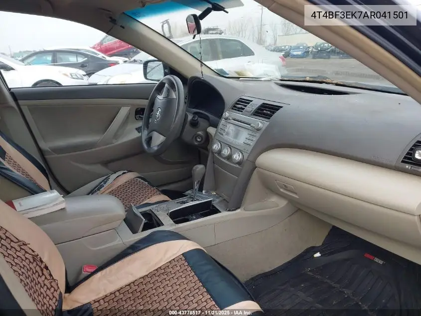 4T4BF3EK7AR041501 2010 Toyota Camry Le