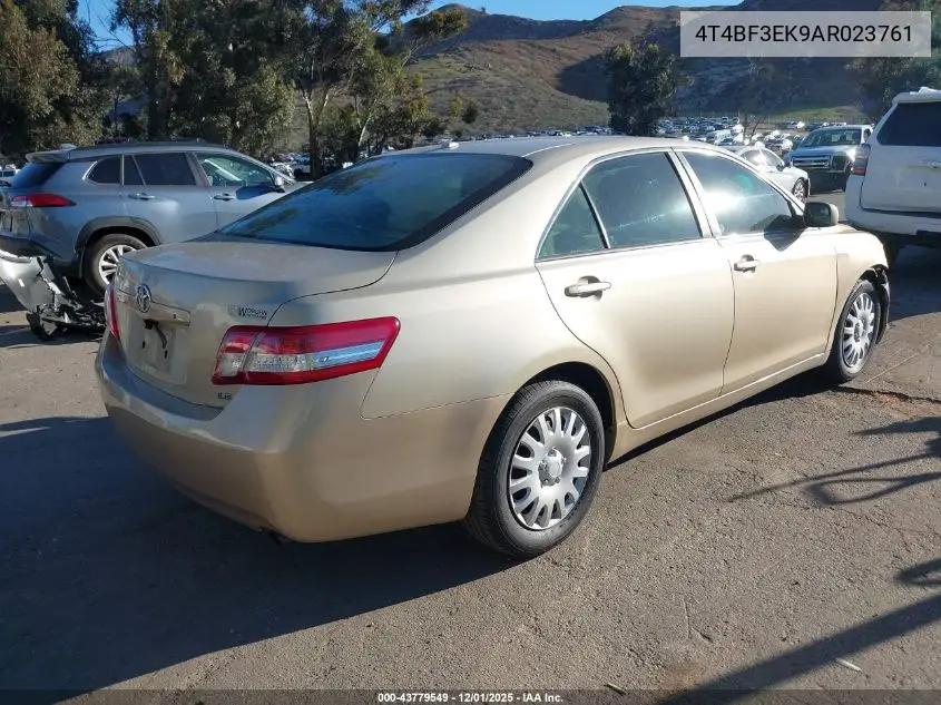 4T4BF3EK9AR023761 2010 Toyota Camry Le