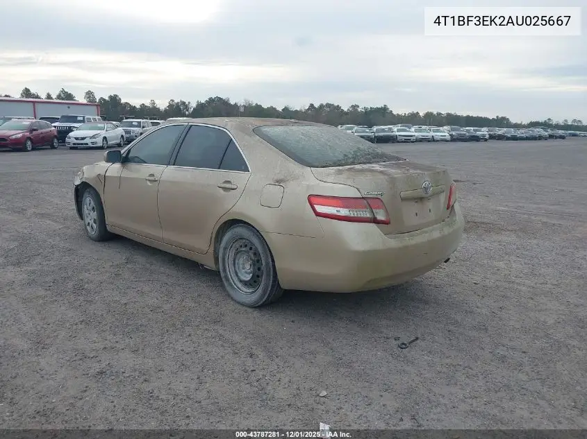 4T1BF3EK2AU025667 2010 Toyota Camry