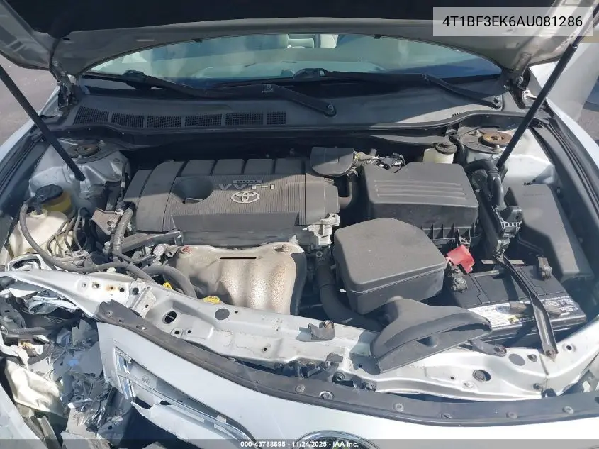 4T1BF3EK6AU081286 2010 Toyota Camry Le
