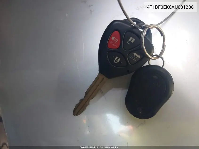 4T1BF3EK6AU081286 2010 Toyota Camry Le
