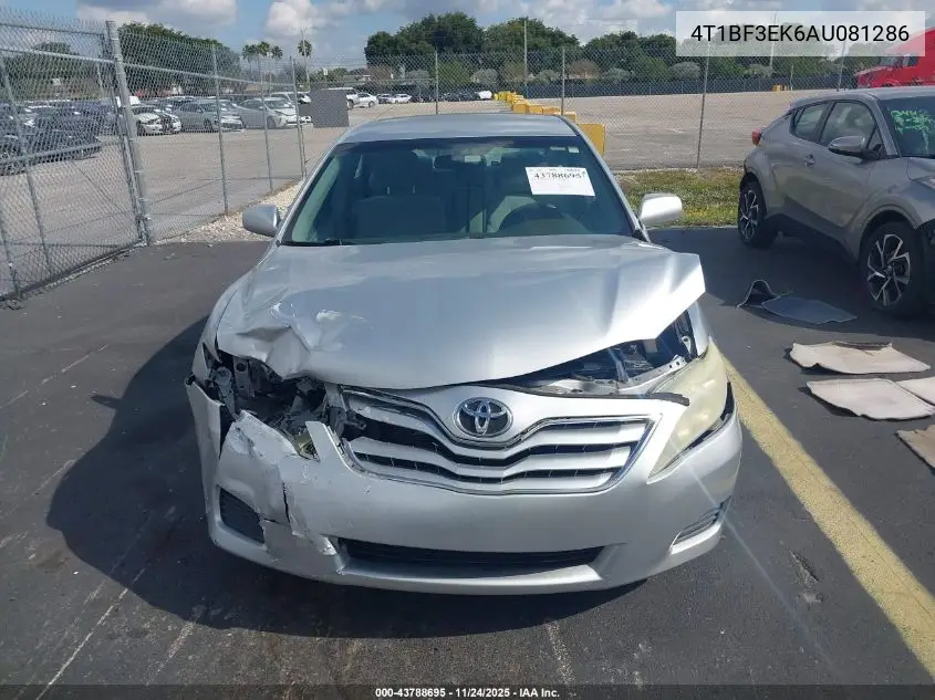 4T1BF3EK6AU081286 2010 Toyota Camry Le