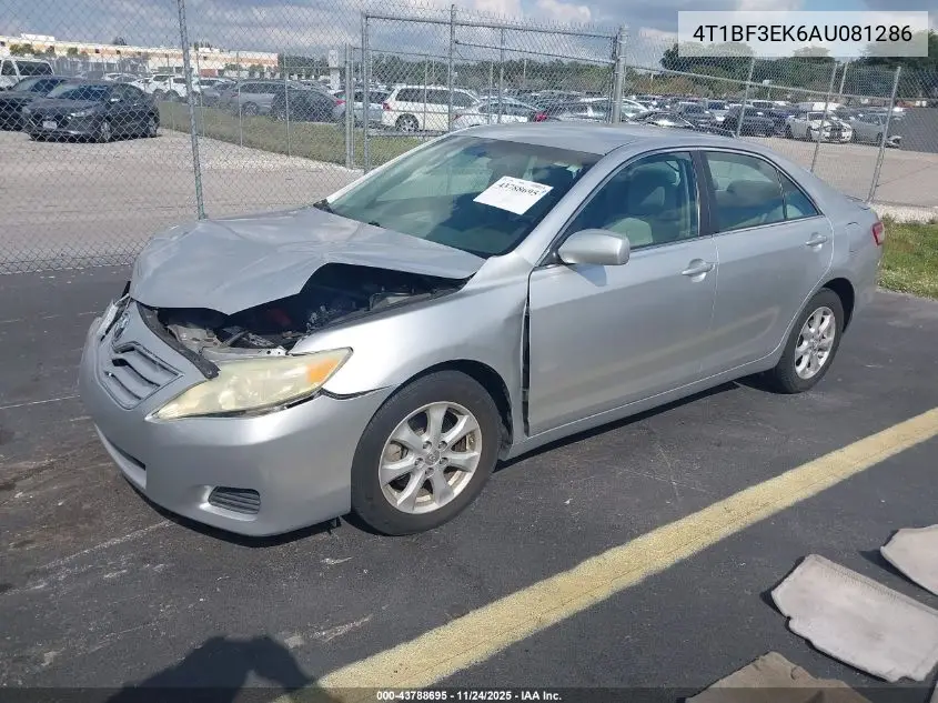 4T1BF3EK6AU081286 2010 Toyota Camry Le