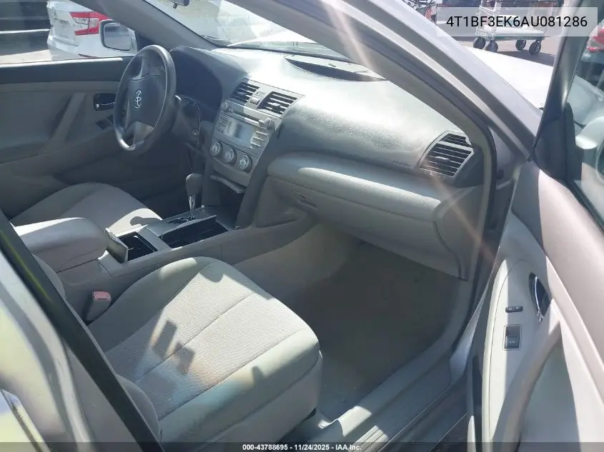4T1BF3EK6AU081286 2010 Toyota Camry Le