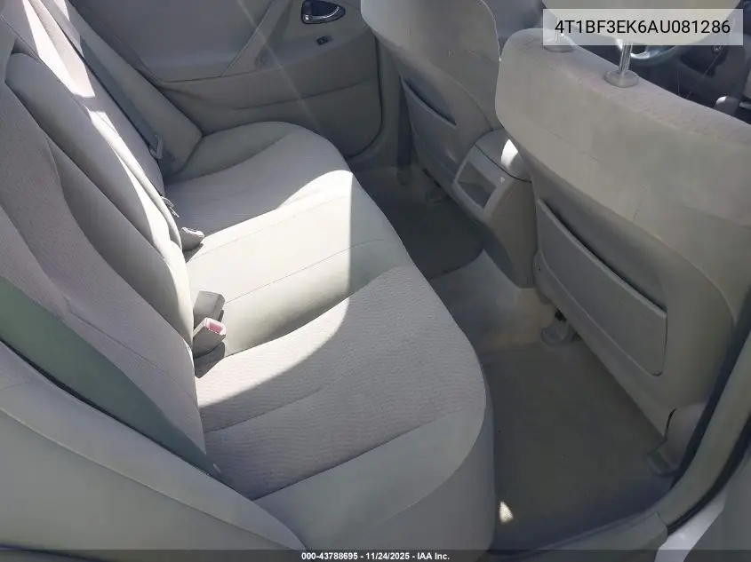 4T1BF3EK6AU081286 2010 Toyota Camry Le