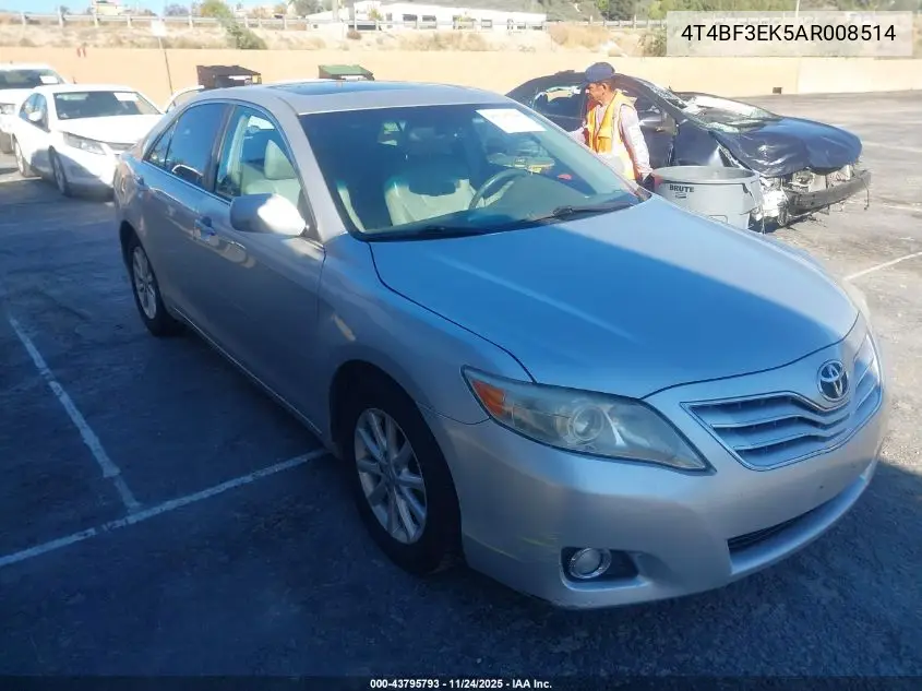 4T4BF3EK5AR008514 2010 Toyota Camry Xle
