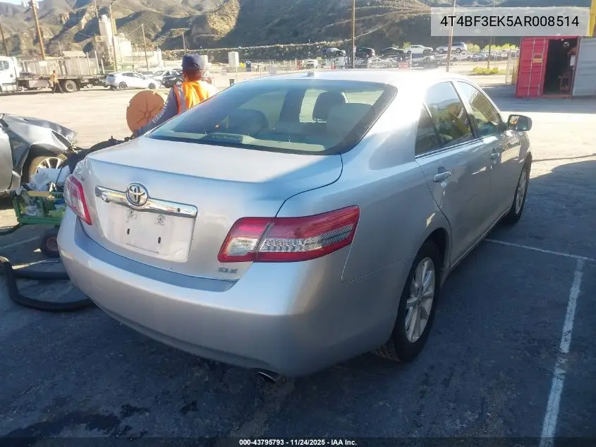 4T4BF3EK5AR008514 2010 Toyota Camry Xle