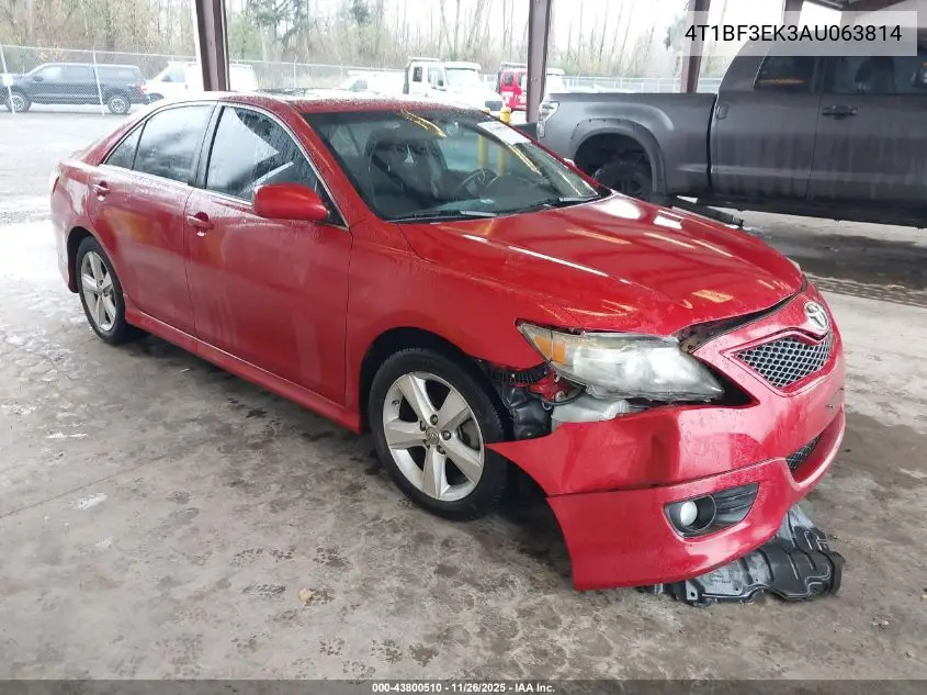 4T1BF3EK3AU063814 2010 Toyota Camry Se