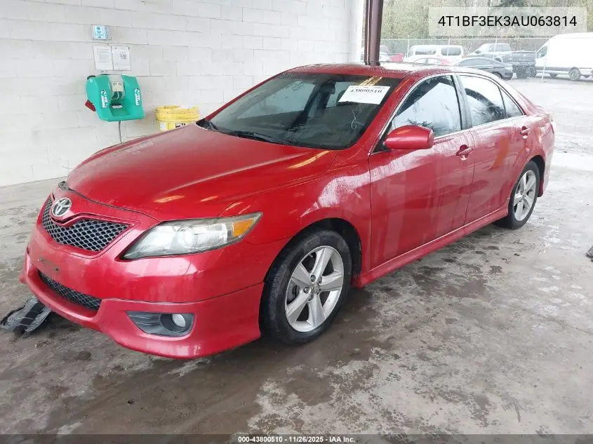 4T1BF3EK3AU063814 2010 Toyota Camry Se