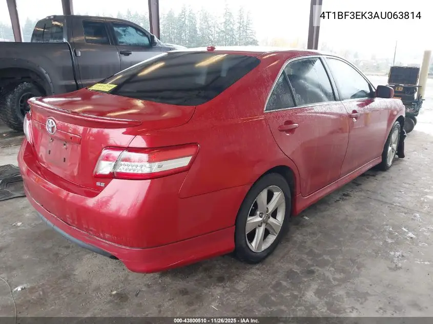 4T1BF3EK3AU063814 2010 Toyota Camry Se