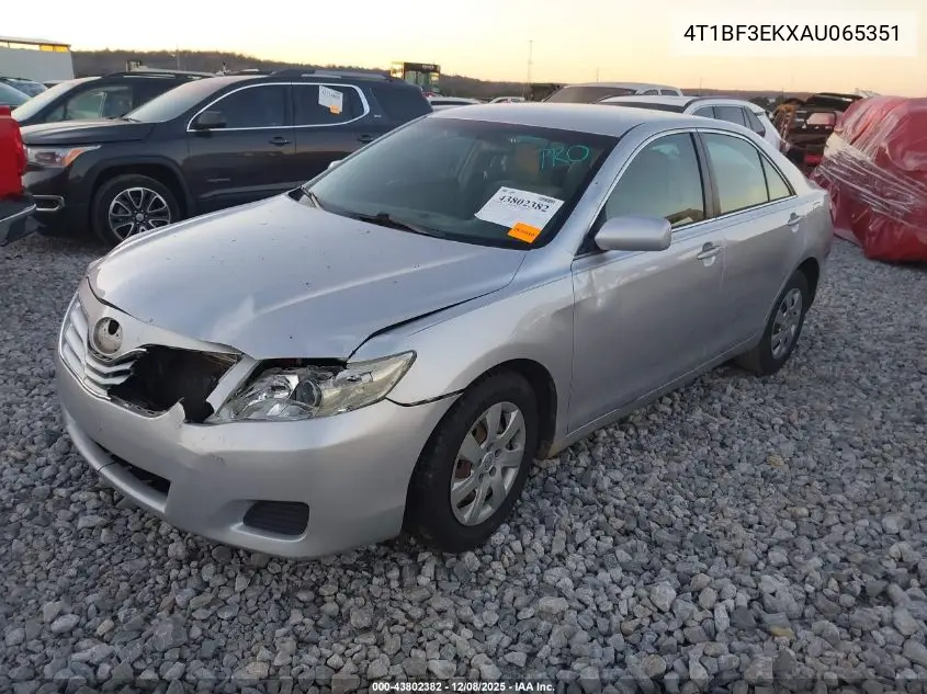 4T1BF3EKXAU065351 2010 Toyota Camry Le