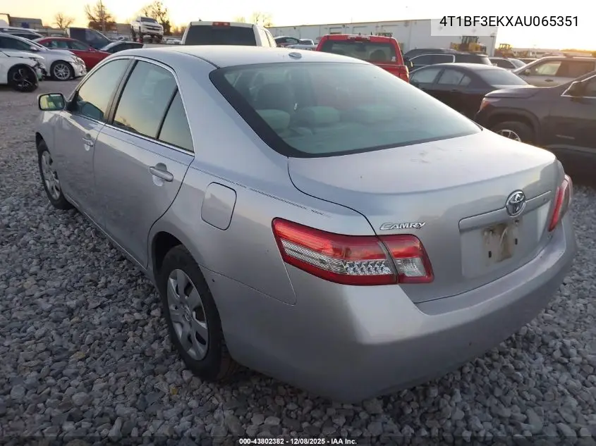 4T1BF3EKXAU065351 2010 Toyota Camry Le